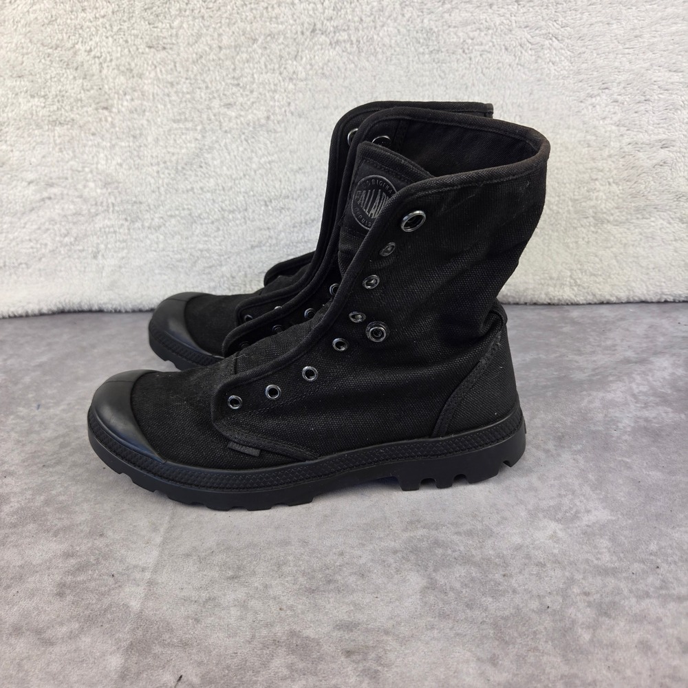 Palladium Pampa Hi Mens Black Canvas High Top Boots 02353-060-M Size 9.5